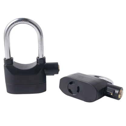 High-Security Gembok Alarm Lock | Waterproof Siren Padlock for Bike, Scooter & Door Protection